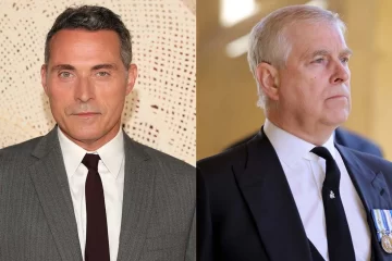 Rufus Sewell and Prince Andrew Split Getty H 2023 38