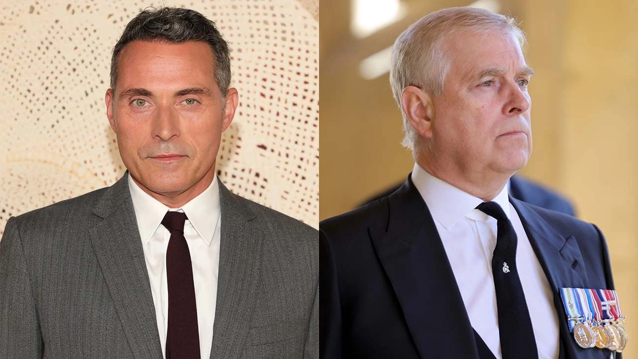 Rufus Sewell and Prince Andrew Split Getty H 2023 3