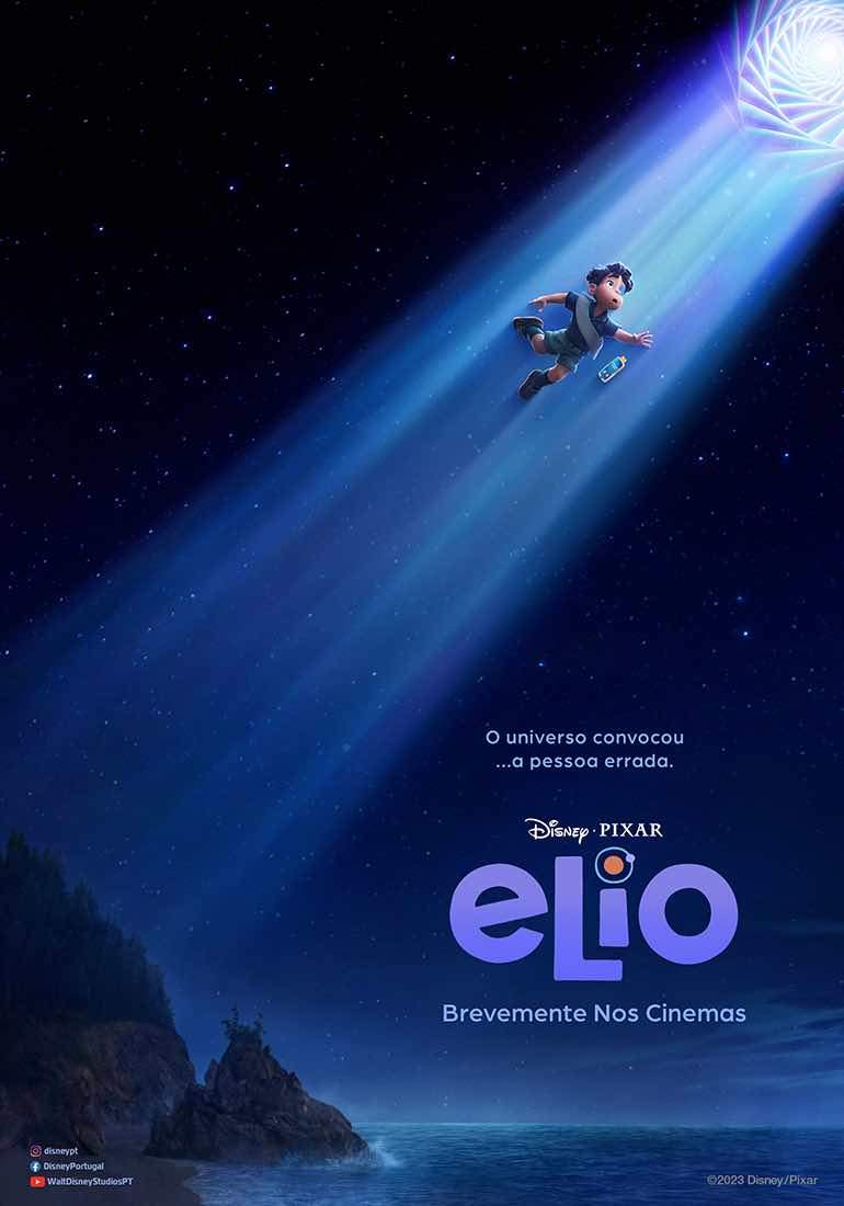 "Elio", 28º longa-metragem de animação da Pixar Animation Studios, estreia nos cinemas em 2024.