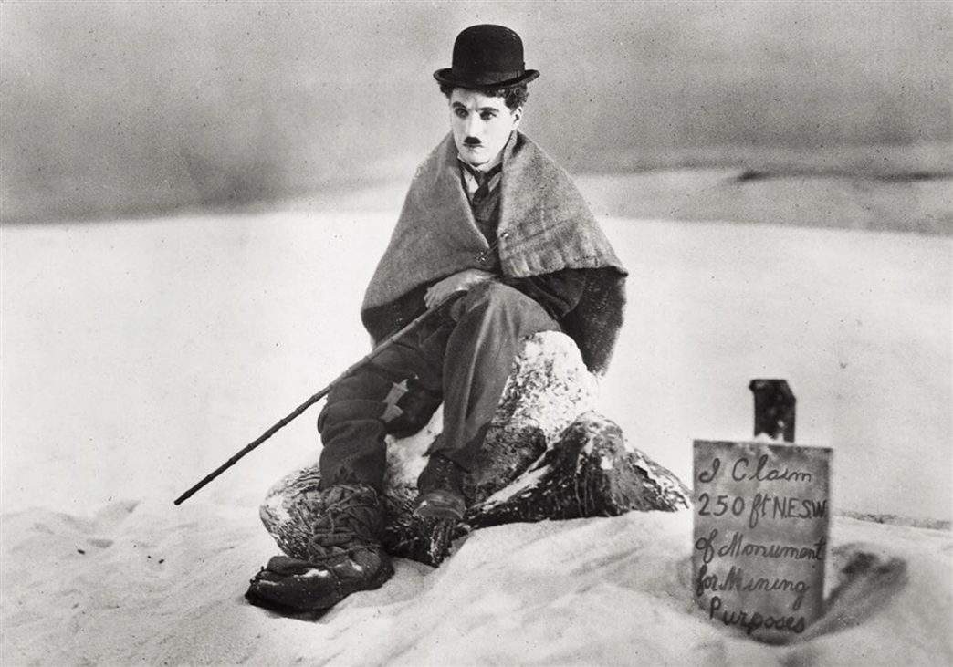 "A Quimera do Ouro" (1925), de Charles Chaplin